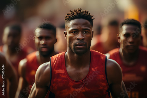 Photo Realistic of a Basketball Player in Basketball Shorts and a Sweat-Wicking Jersey, Generative AI