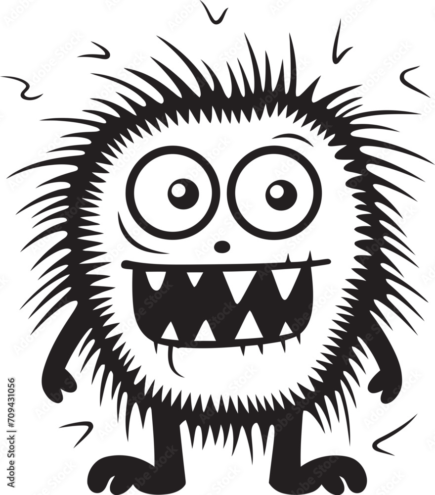 Charmingly Quirky Doodle Monster Logo Design Playful Peculiarity Black Emblem for Cute Monsters Charmingly Quirky Doodle Monster Logo Design Playful Peculiarity Black Emblem for Cute Monsters