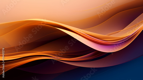 Abstract geometric lines background, technological lines background and light effects, 3D rendering © ma