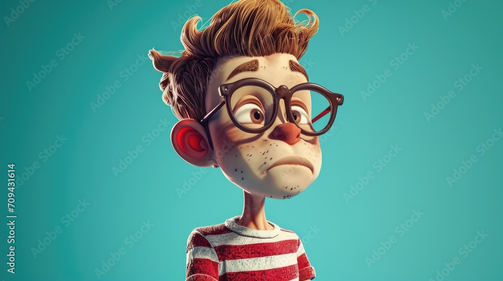 Cartoon digital avatar of Nostalgic Nate Cartoon digital avatar of Nostalgic Nate