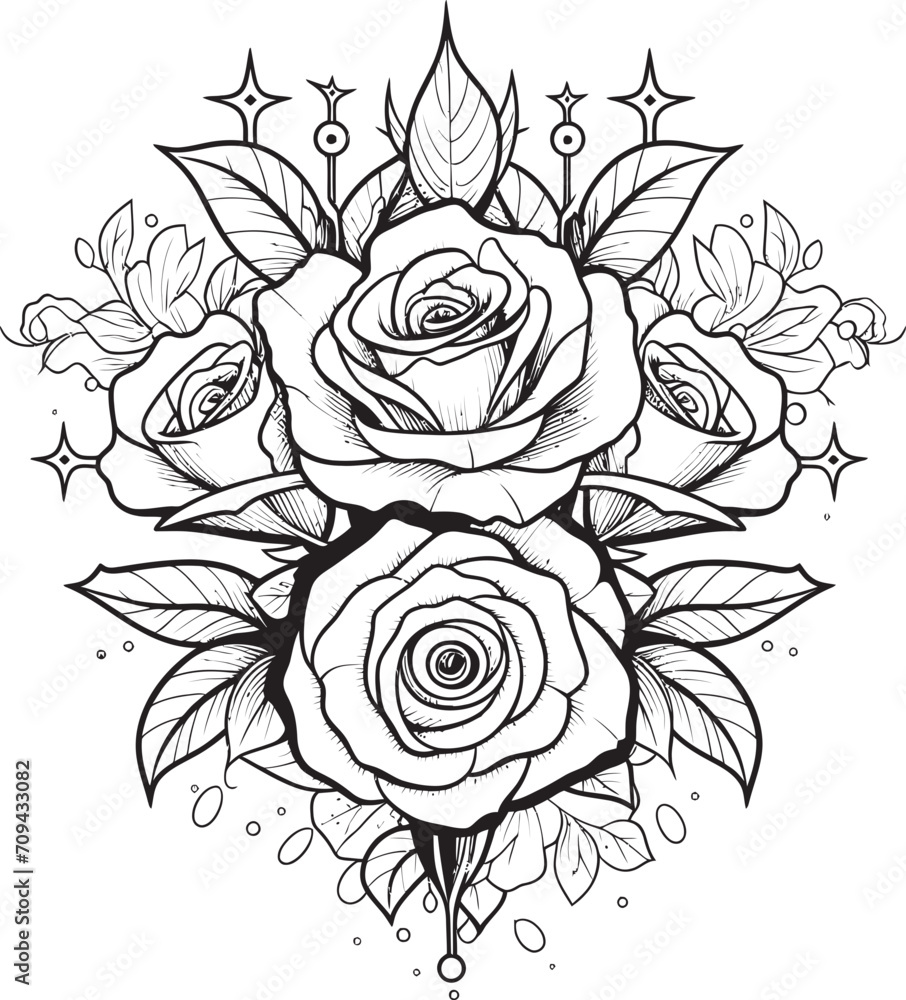 Silhouette Serenade Black Emblem of a Lineart Rose Icon Whispers of Romance Vector Logo for a Striking Monochrome Lineart Rose Silhouette Serenade Black Emblem of a Lineart Rose Icon Whispers of Romance Vector Logo for a Striking Monochrome Lineart Rose