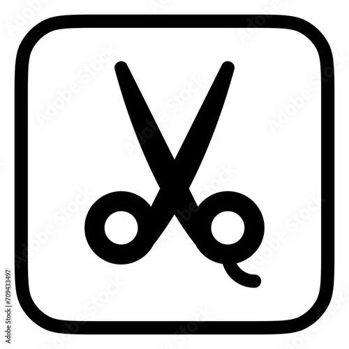 Editable scissors vector icon. Barbershop, lifestyle, grooming. Part of a big icon set family. Perfect for web and app interfaces, presentations, infographics, etc