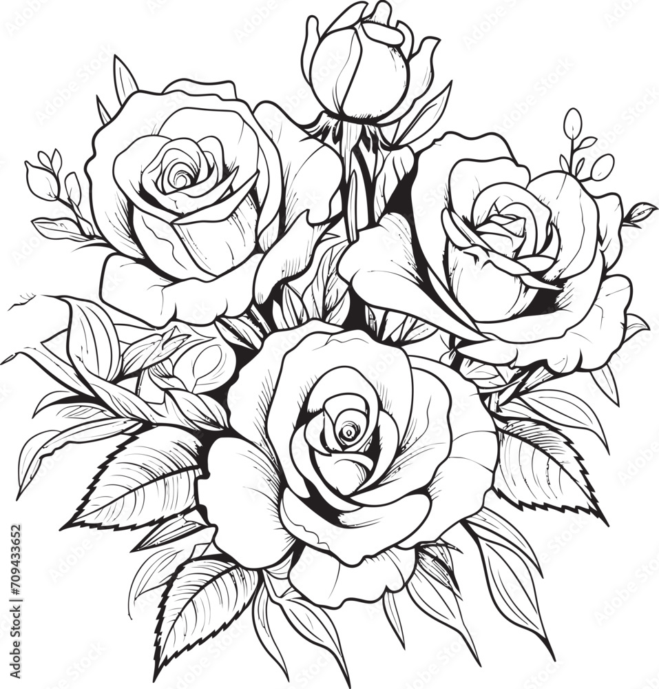 Monochromatic Melody Black Logo for an Intricate Lineart Rose Botanical Noir Vector Glyph Showcasing a Black Lineart Rose Design Monochromatic Melody Black Logo for an Intricate Lineart Rose Botanical Noir Vector Glyph Showcasing a Black Lineart Rose Design