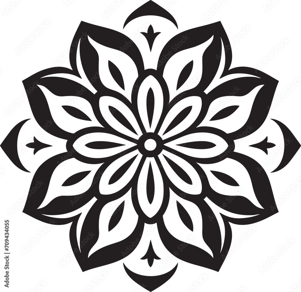 Infinite Serenity Black Logo Featuring Vector Mandala Pattern Spiritual Spirals Elegant Mandala Design in Vector Black Infinite Serenity Black Logo Featuring Vector Mandala Pattern Spiritual Spirals Elegant Mandala Design in Vector Black