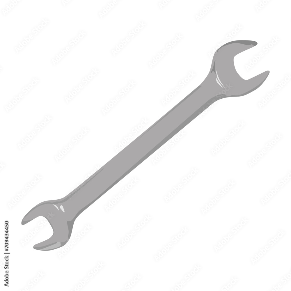 wrench isolated on white background. illustration of wrench. wrench isolated on white background. illustration of wrench.