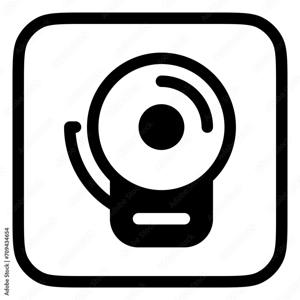 Editable school bell vector icon. School, education, equipment. Part of a big icon set family. Perfect for web and app interfaces, presentations, infographics, etc Editable school bell vector icon. School, education, equipment. Part of a big icon set family. Perfect for web and app interfaces, presentations, infographics, etc