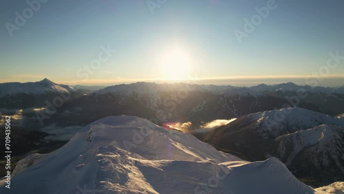 Sunrise over Whistler Mountain
