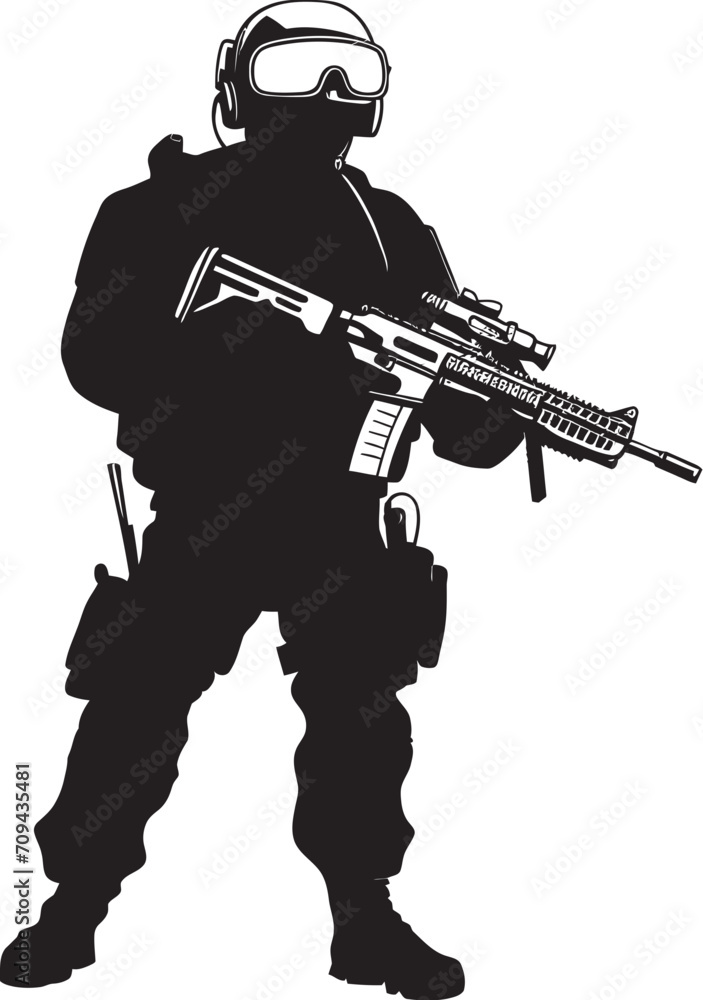 Silent Protectors Elegant Vector Logo for SWAT Police Operations in Black Shadow Guardians Vector SWAT Police Insignia Depicting Black Logo Design Silent Protectors Elegant Vector Logo for SWAT Police Operations in Black Shadow Guardians Vector SWAT Police Insignia Depicting Black Logo Design