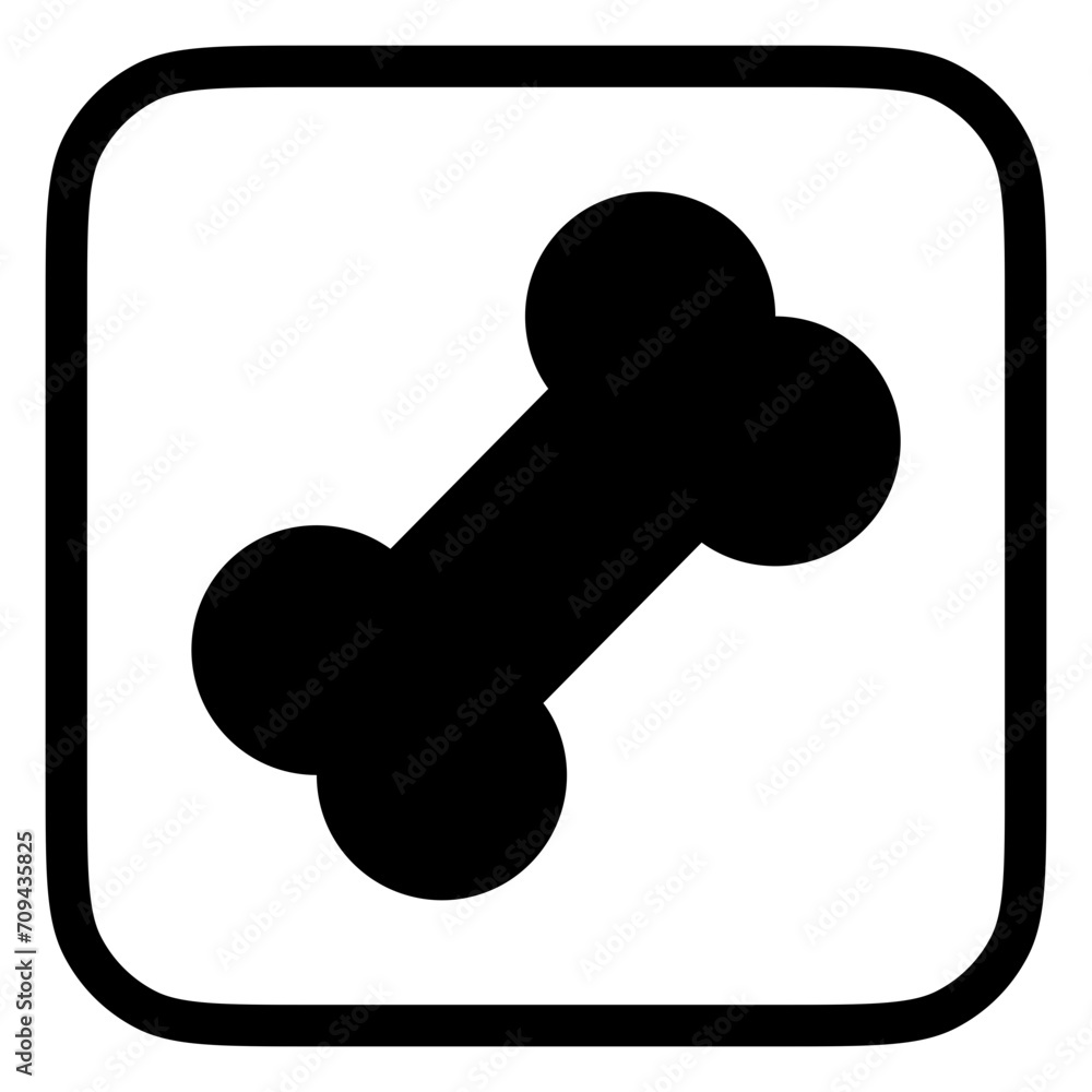 Editable dog chewing bone vector icon. Veterinary, animal, pet care, pet shop. Part of a big icon set family. Perfect for business, web and app interfaces, presentations, infographics, etc Editable dog chewing bone vector icon. Veterinary, animal, pet care, pet shop. Part of a big icon set family. Perfect for business, web and app interfaces, presentations, infographics, etc