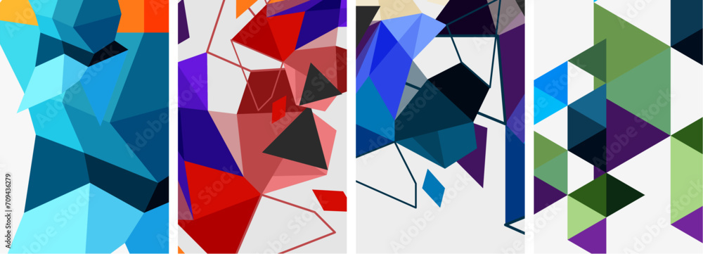 Triangle geometric abstract backgrounds. Vector illustration For Wallpaper, Banner, Background, Card, Book Illustration, landing page Triangle geometric abstract backgrounds. Vector illustration For Wallpaper, Banner, Background, Card, Book Illustration, landing page