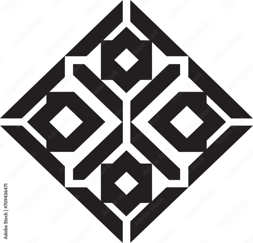 Dimensional Harmony Monochromatic Icon of Abstract Geometric Shapes in Vector Dynamic Symmetry Black Emblem Showcasing Abstract Geometric Design in Vector Dimensional Harmony Monochromatic Icon of Abstract Geometric Shapes in Vector Dynamic Symmetry Black Emblem Showcasing Abstract Geometric Design in Vector