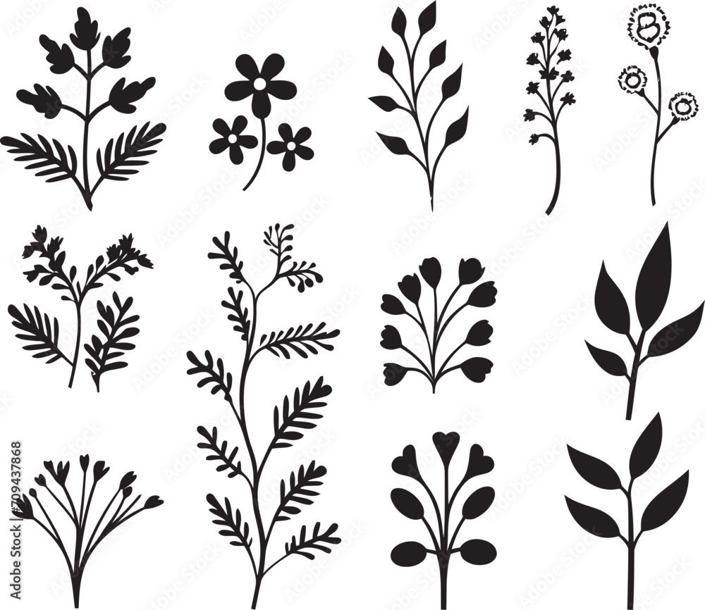 Whispers of Nature Black Icon with Vector Logo of Botanical Blooms Enchanted Blooms Elegant Black Vector Logo Design with Florals Whispers of Nature Black Icon with Vector Logo of Botanical Blooms Enchanted Blooms Elegant Black Vector Logo Design with Florals
