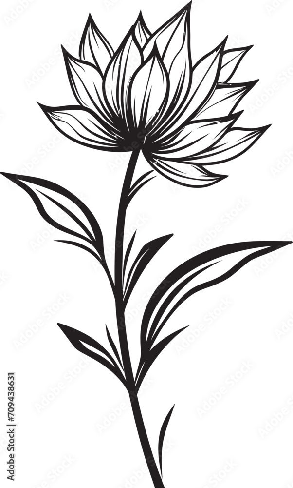 Floral Elegance Black Vector Logo Design with Botanical Blooms Serenity in Black Sleek Icon Featuring Botanical Floral Design Floral Elegance Black Vector Logo Design with Botanical Blooms Serenity in Black Sleek Icon Featuring Botanical Floral Design