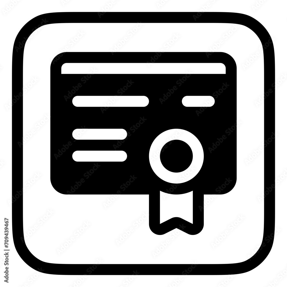 Editable certificate vector icon. Online learning, course, tutorial. Part of a big icon set family. Perfect for web and app interfaces, presentations, infographics, etc Editable certificate vector icon. Online learning, course, tutorial. Part of a big icon set family. Perfect for web and app interfaces, presentations, infographics, etc