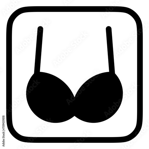 Editable bra, bikini vector icon. Clothing, fashion, apparel. Part of a big icon set family. Perfect for web and app interfaces, presentations, infographics, etc