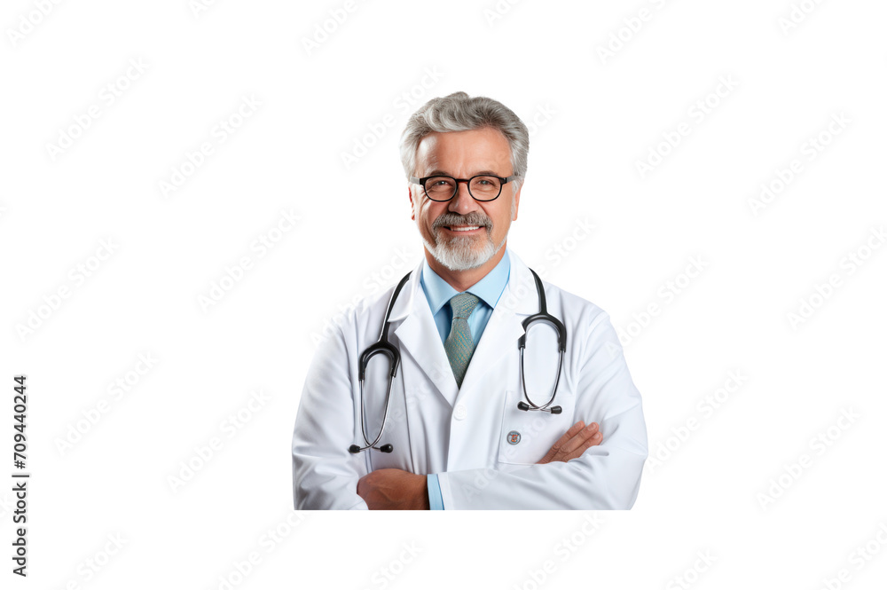 American doctor standing smiling looking at camera. Isolated. Transparent background. American doctor standing smiling looking at camera. Isolated. Transparent background.
