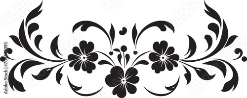 Noble Nostalgia Vintage European Border Logo in Sleek Black Cultural Classics Chic Vector Logo with Black Vintage European Border