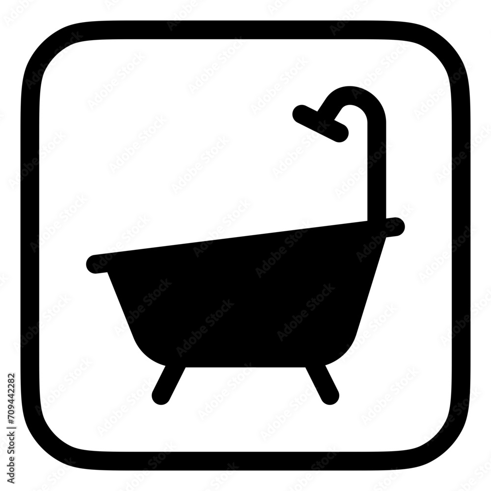 Editable bath tub, bathroom vector icon. Part of a big icon set family. Perfect for web and app interfaces, presentations, infographics, etc Editable bath tub, bathroom vector icon. Part of a big icon set family. Perfect for web and app interfaces, presentations, infographics, etc