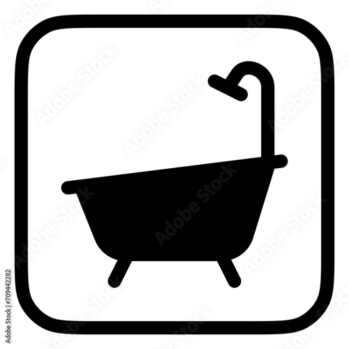 Editable bath tub, bathroom vector icon. Part of a big icon set family. Perfect for web and app interfaces, presentations, infographics, etc