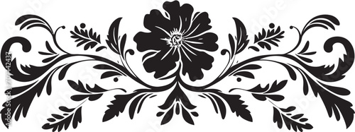 Nostalgic Nobility Chic Vector Emblem with Black Vintage European Border Timeless Tradition Monochrome Logo Design Highlighting European Elegance