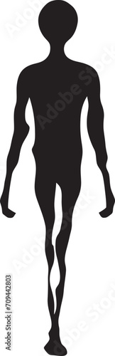 Sketchbook Swagger Sleek Black Icon with Doodle Stickman Doodle Dynamics Monochrome Logo Design with Stickman Whimsy