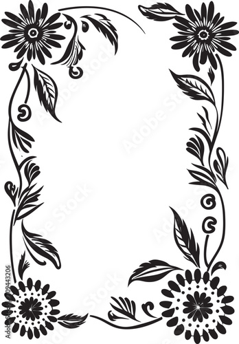 Wallpaper Mural Curves and Charms Elegant Logo Design with Black Doodle Decorations Artistic Adornments Chic Vector Emblem with Decorative Doodle Elements Torontodigital.ca