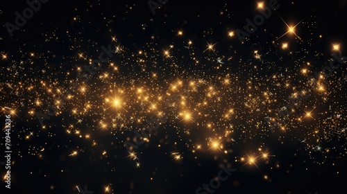 celestial glow stars background illustration luminous shimmering, sparkling cosmic, astral radiant celestial glow stars background