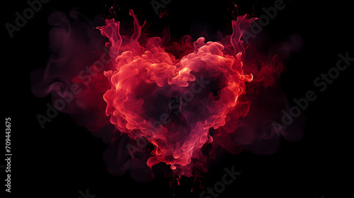 Valentine's Day, love and romance background, background with heart shapes