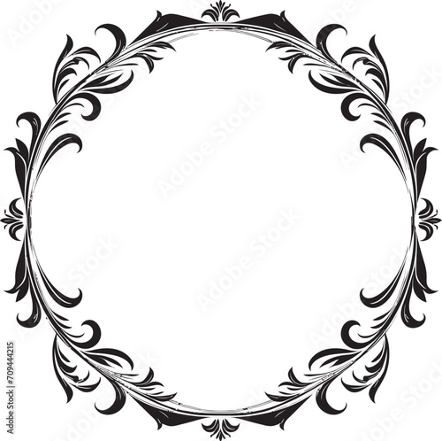 Symphonic Swirls Harmonizing Elegance and Playfulness in Doodle Decorative Frame Vector Black Logo Symbol Infinite Imagination A Doodle Decorative Frame Vector Black Logo Design Odyssey