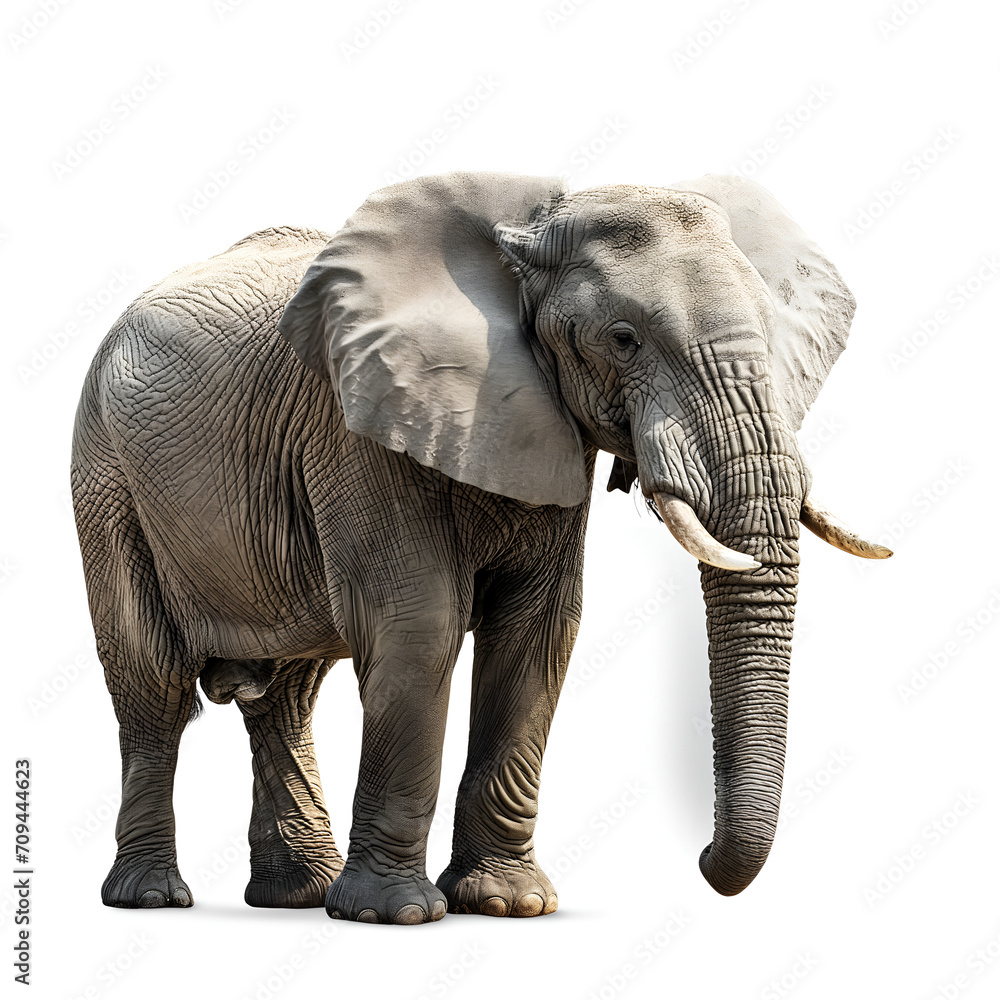 Obraz premium elephant isolated on white