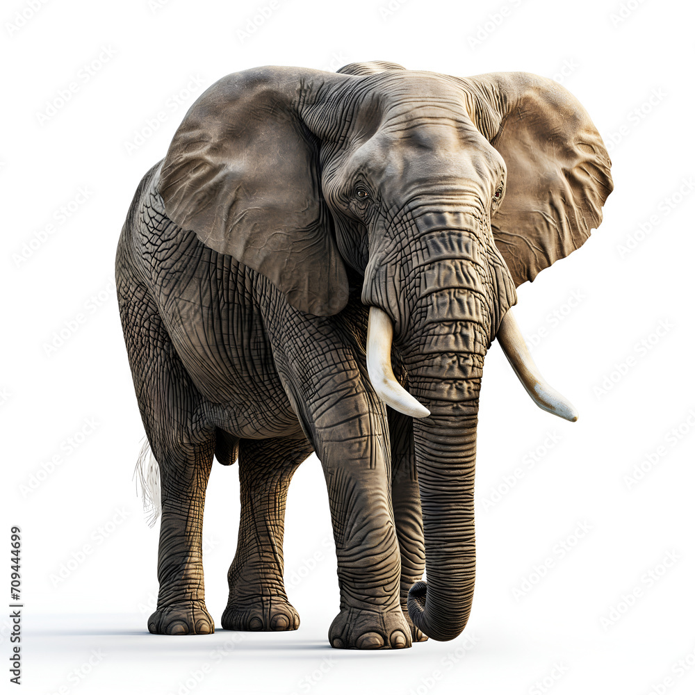 Fototapeta premium elephant isolated on white