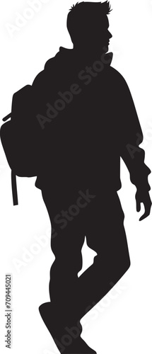 Cognitive Craft Black Symbol of Male Student Brilliance in Logo Design Scholarly Swagger Dynamic Black Icon for Accomplished Male Students