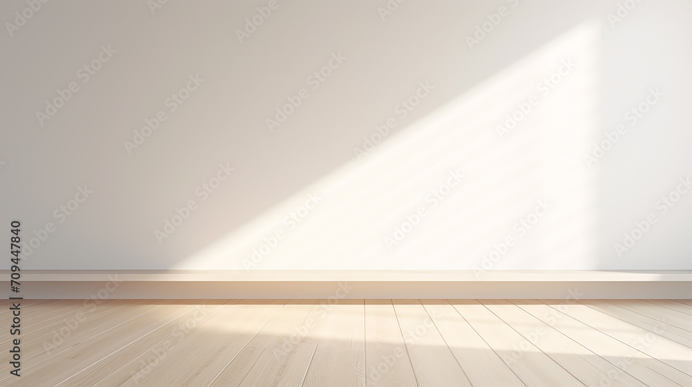 stimulate scene of white empty room with sun light stimulate scene of white empty room with sun light
