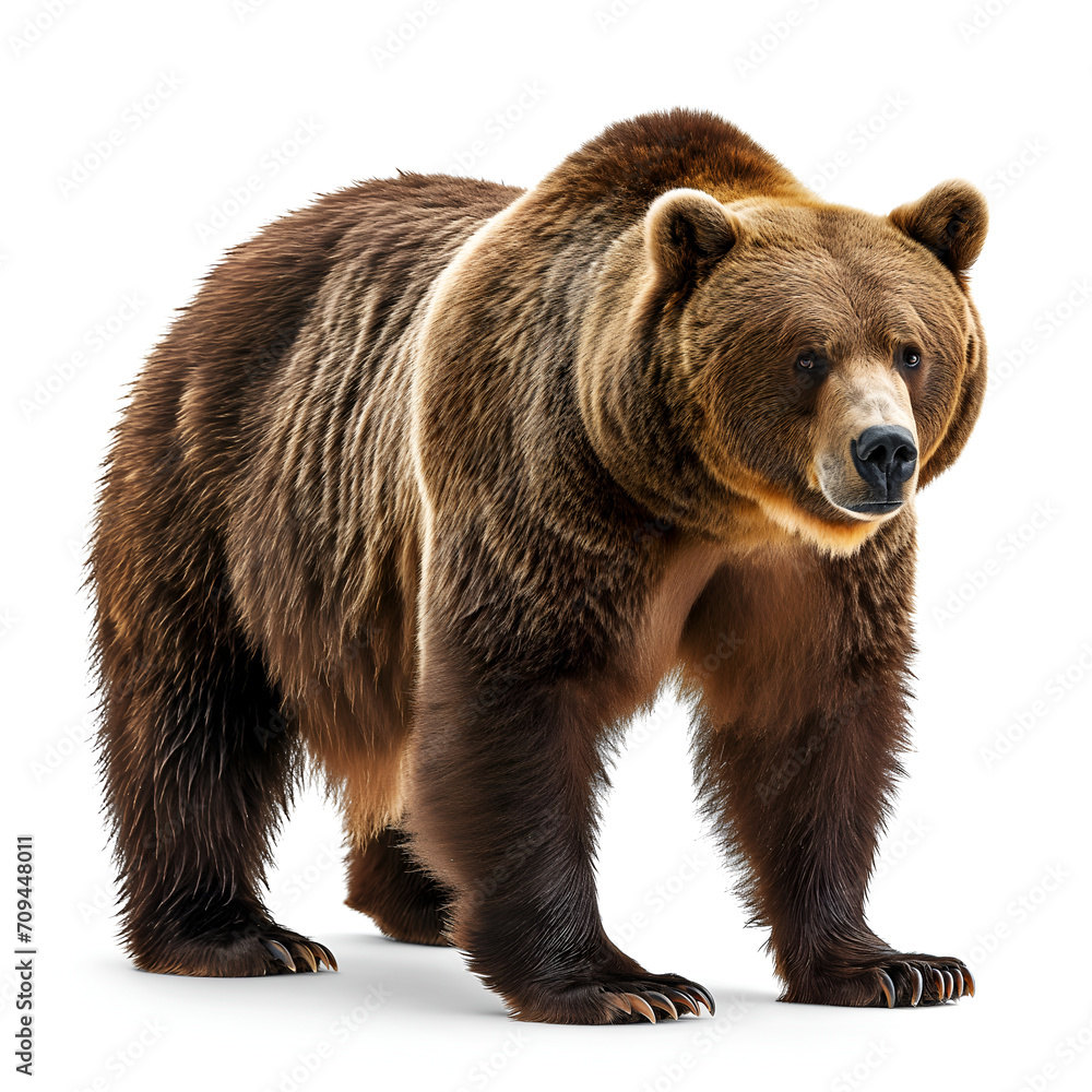 Obraz premium brown bear isolated on white