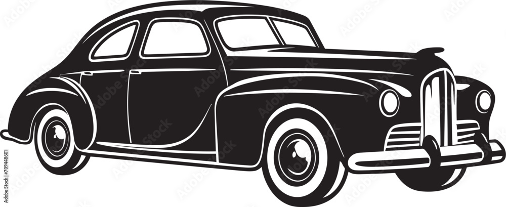 Legacy Motors Dynamic Black Logo Design with Vintage Car Vector 