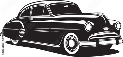 Classic Cruisers Timeless Vintage Car Vector Black Logo 