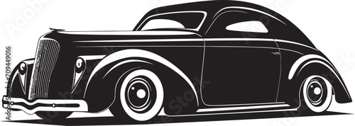 Old World Drive Dynamic Black Logo with Vintage Car Symbol 