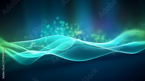 Abstract geometric lines background, technological lines background and light effects, 3D rendering