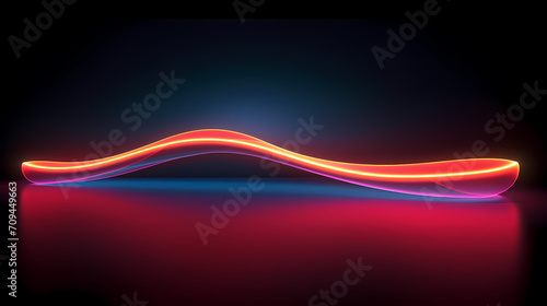 Abstract geometric lines background, technological lines background and light effects, 3D rendering