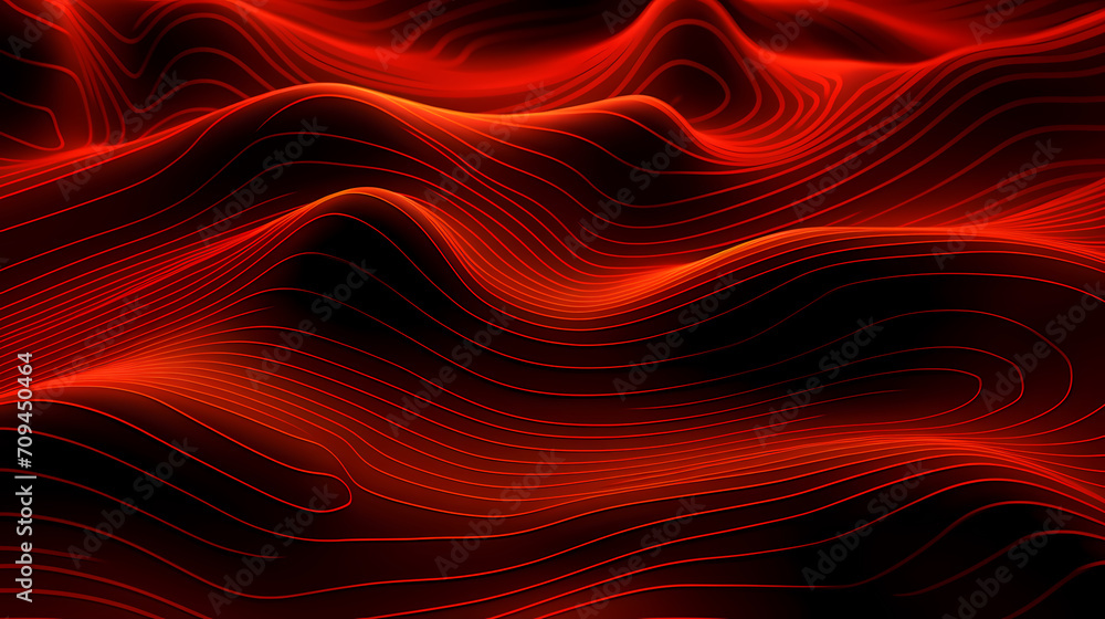 Obraz premium Abstract line art background, technological background