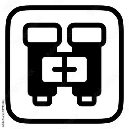 Editable binocular, search vector icon. Part of a big icon set family. Perfect for web and app interfaces, presentations, infographics, etc