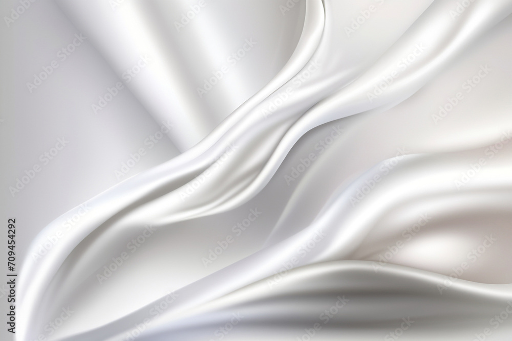 Fototapeta premium White gradient silk background. Elegant and modern, perfect for any design. 