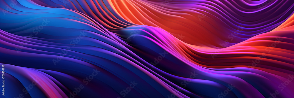Fototapeta premium Colorful Liquid Waves Abstract