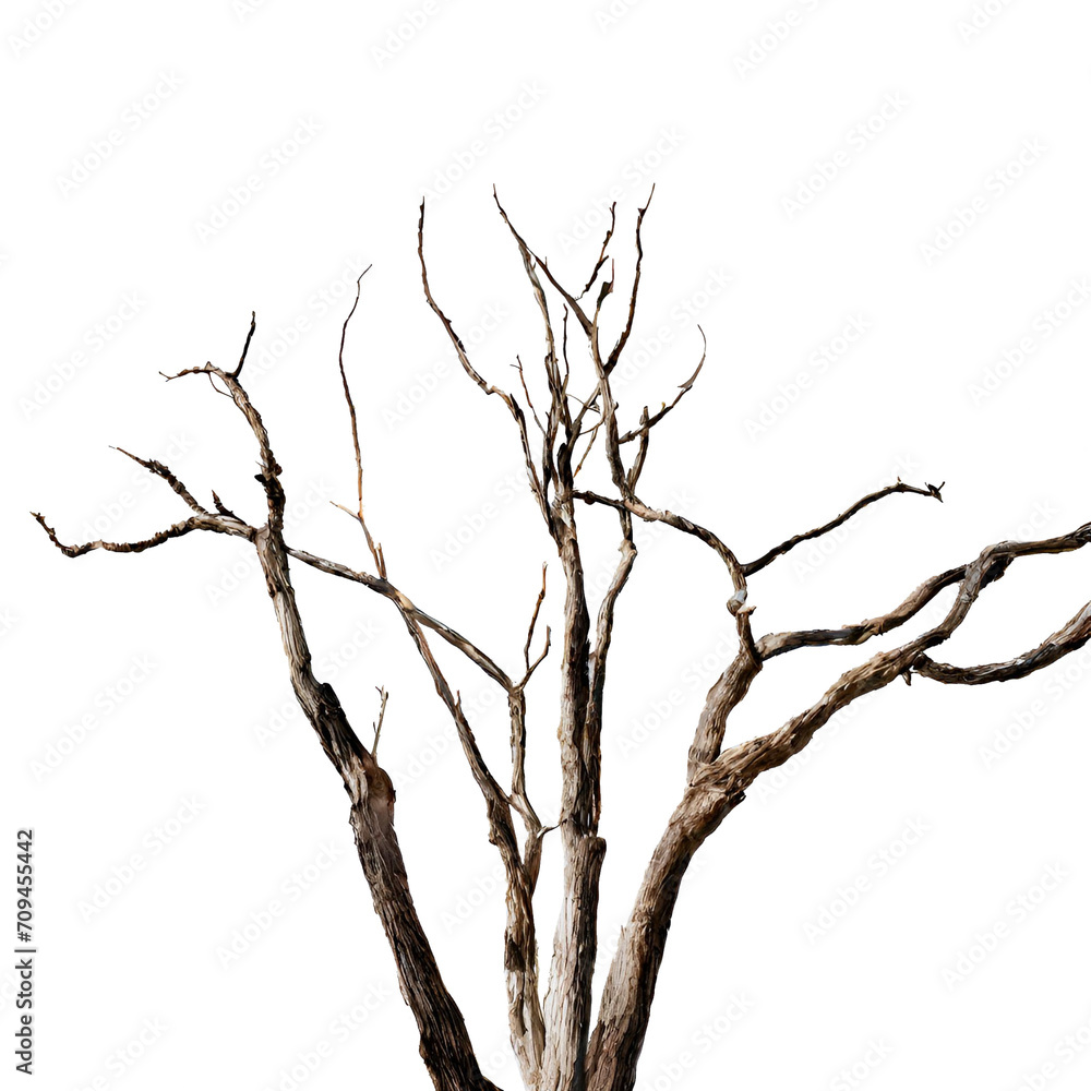 Dead tree isolated on white background. Dead tree isolated on white background.