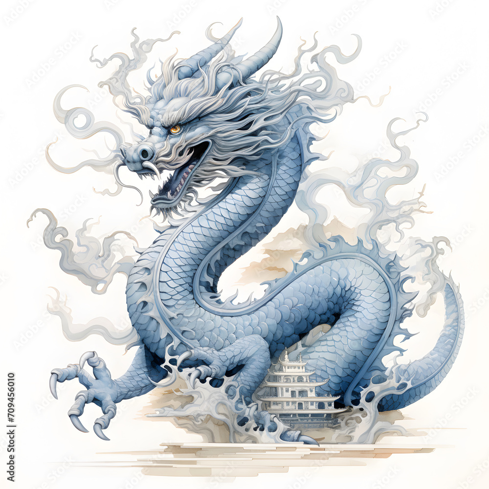 Fototapeta premium Year of the Dragon 2024 (generative AI)