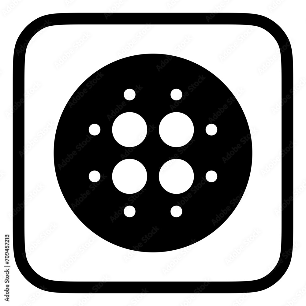 Obraz premium Editable lens blur vector icon. Part of a big icon set family. Perfect for web and app interfaces, presentations, infographics, etc
