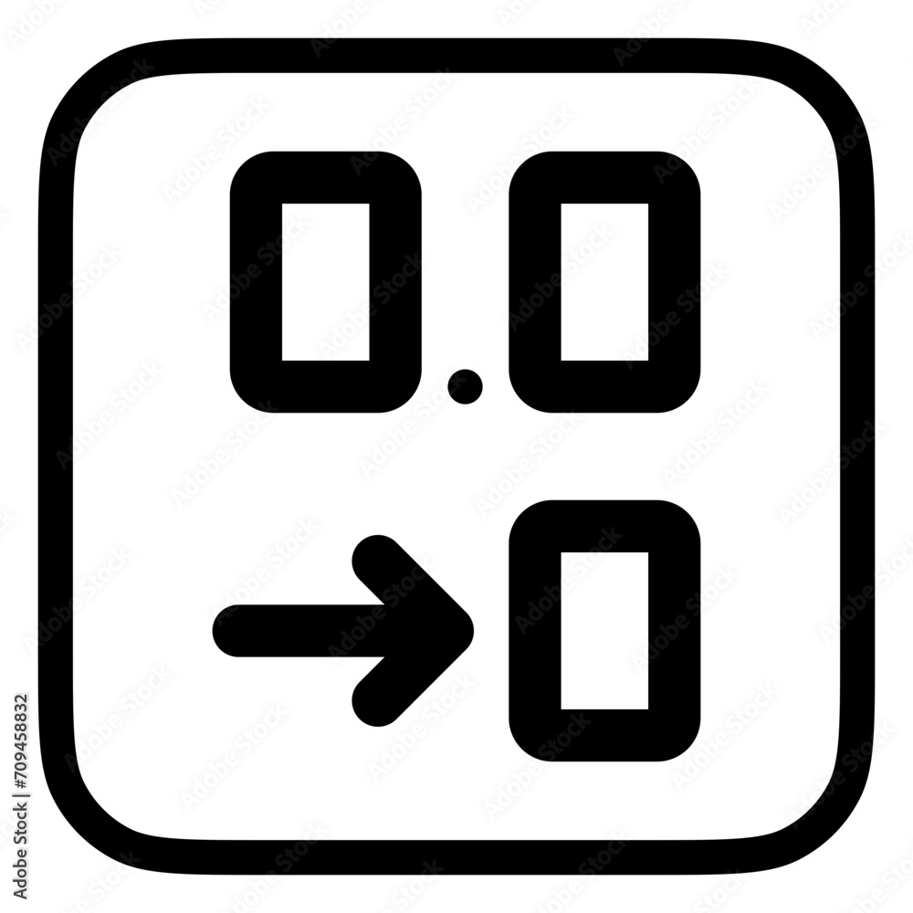 Editable reduce decimal place vector icon. Part of a big icon set family. Perfect for web and app interfaces, presentations, infographics, etc Editable reduce decimal place vector icon. Part of a big icon set family. Perfect for web and app interfaces, presentations, infographics, etc