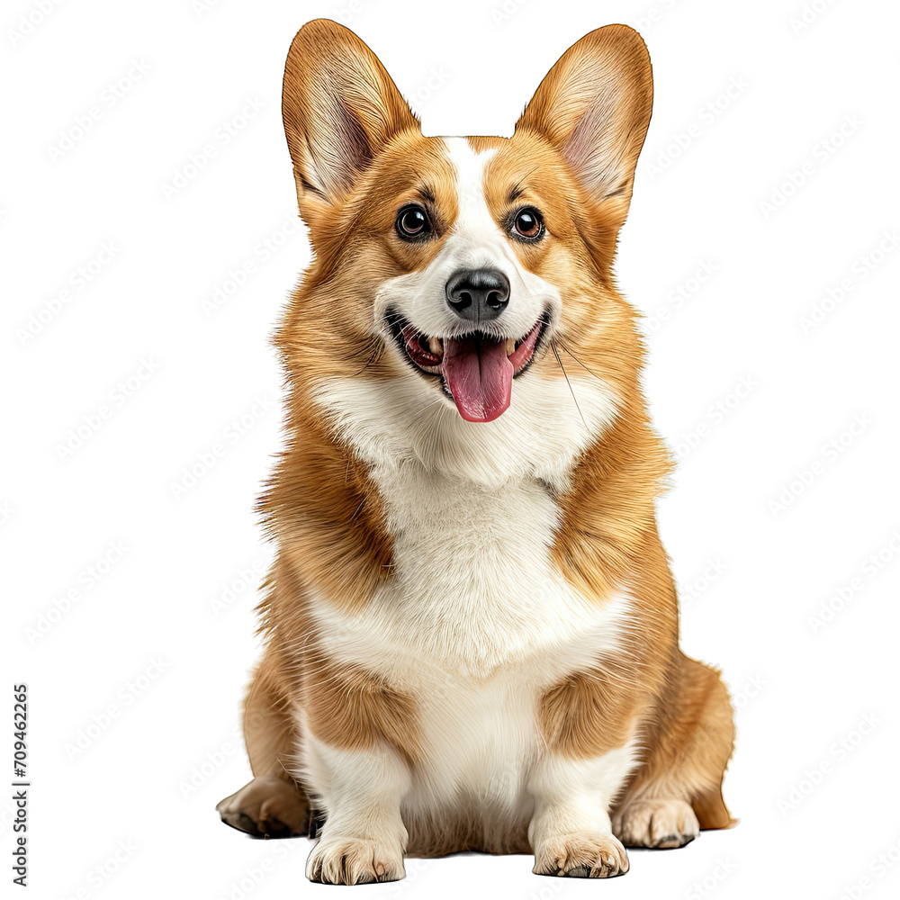 Corgi isolated white background Corgi isolated white background