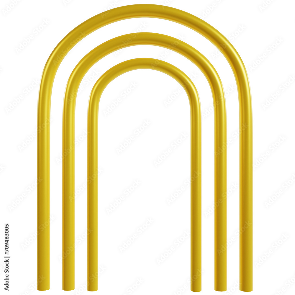 Golden Symmetrical Arch Array Golden Symmetrical Arch Array