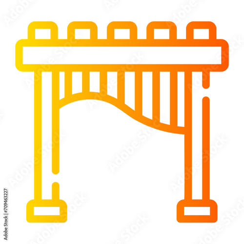 marimba Line Gradient Icon